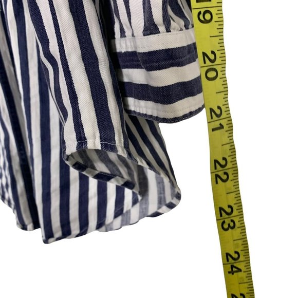 Vintage 90s Stars and Stripes Americana Button Up Long Sleeve Top Medium - Picture 6 of 8